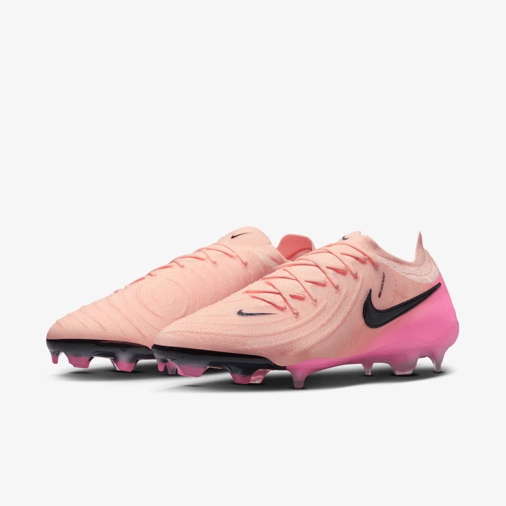 Nike Phantom Gx II 2 Elite Fg Crimson Tint-Black-Pink Blast Size 11.5 FJ2559-800